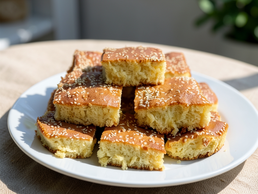 Susamlı Sade Kek