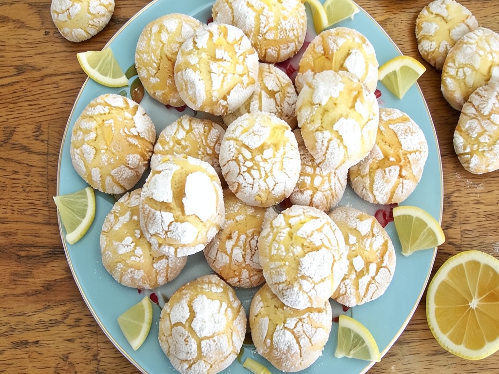 Limonlu Çatlak Kurabiye