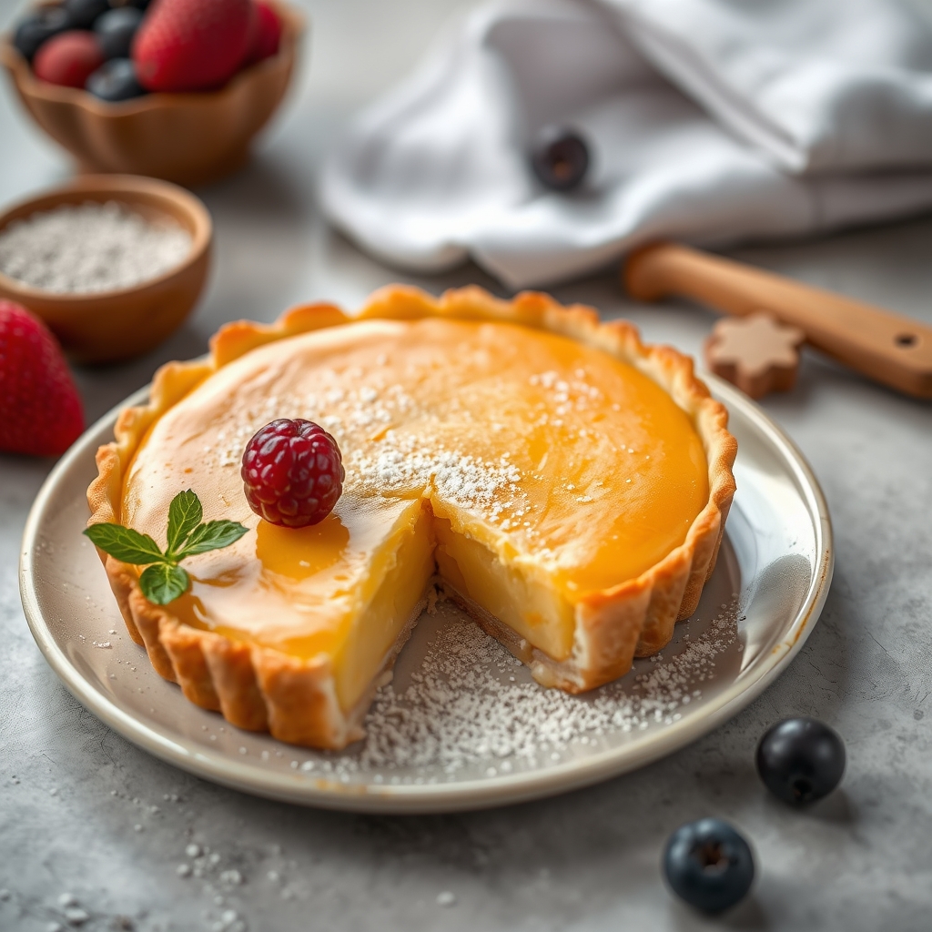Kremalı Çilekli Tart