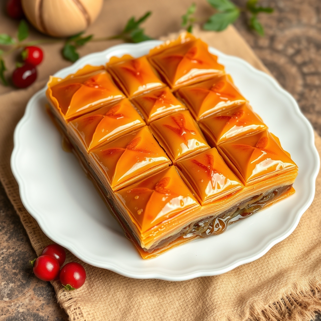 Ev Yapımı Antep Fıstıklı Baklava