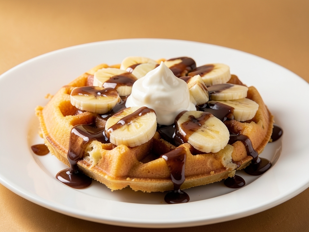 Teremyağ İle Muzlu Çikolatalı Waffle Tarifi